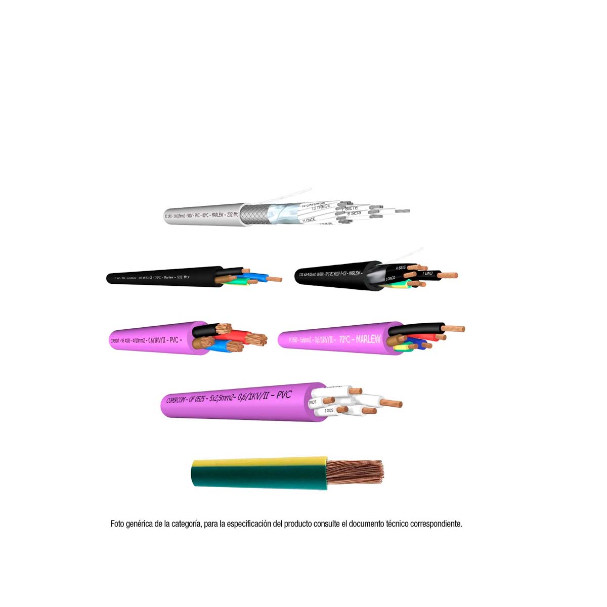 TOTALINE ELE-CABLE TIPO TALLER -5 X 2.5 mm T5250