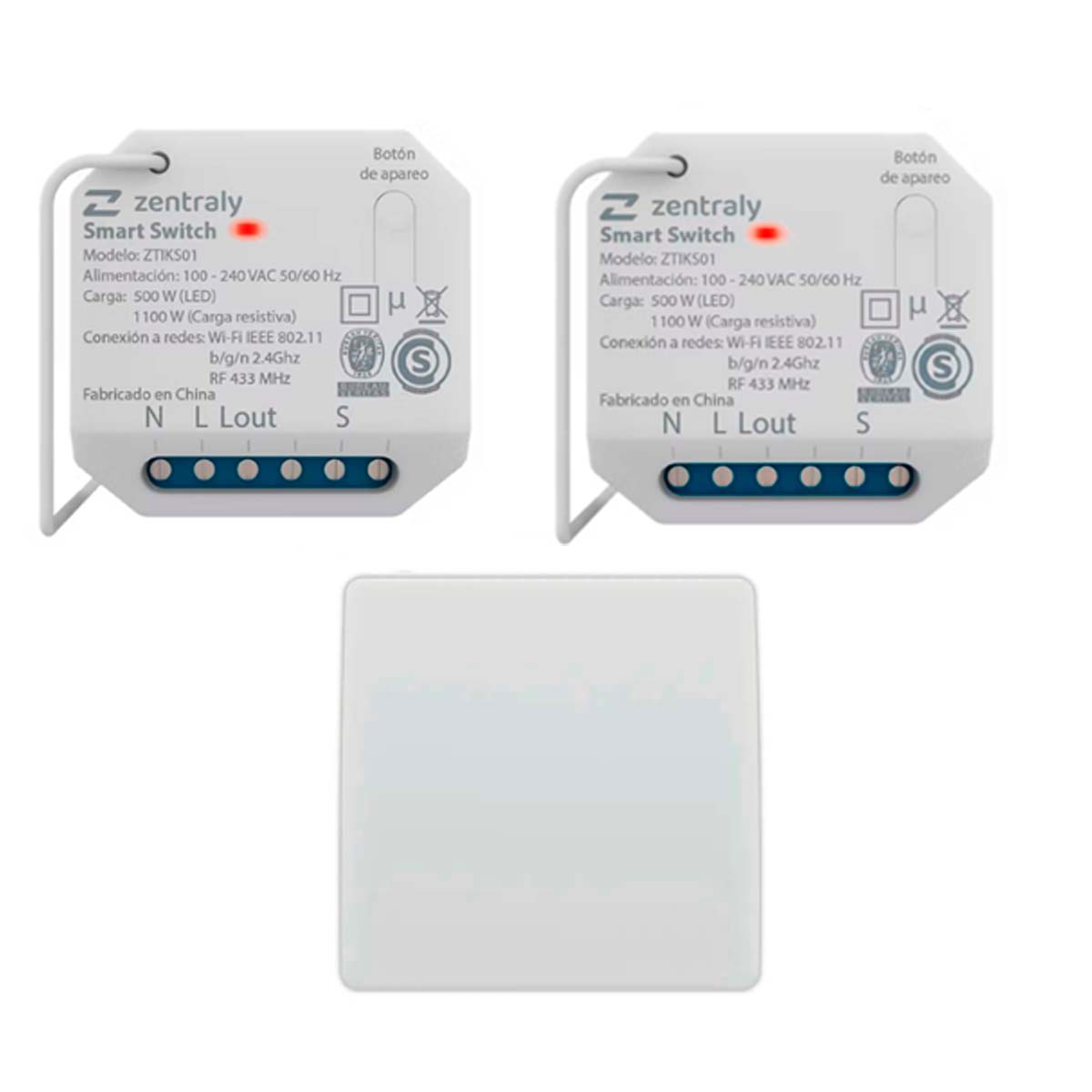 ZENTRALY 2 SMART SWITCH SIMPLE + LLAVES SIMPLE KINETIC