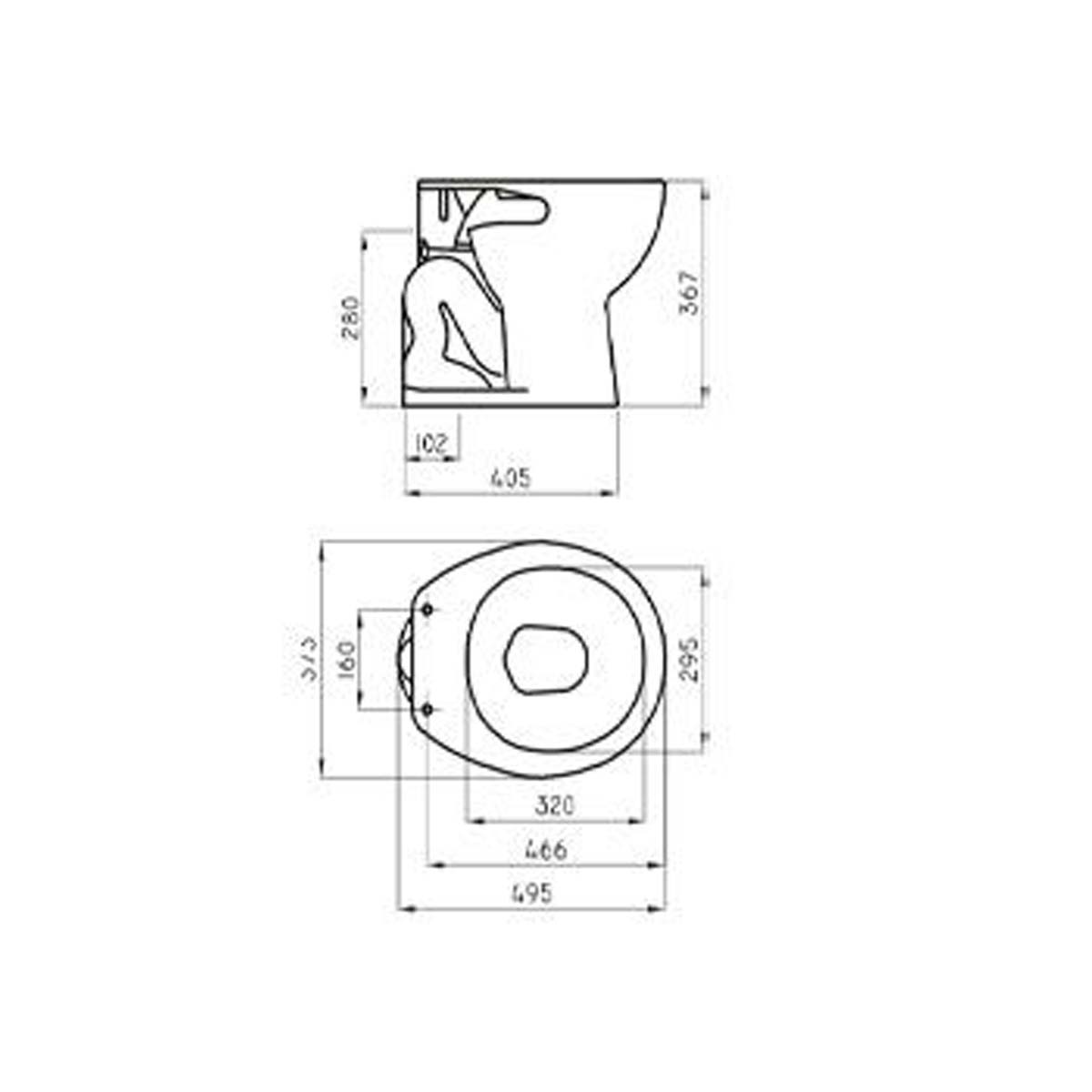 FERRUM ANDINA INODORO CORTO IFA / IFAM AND-IN-006-BL