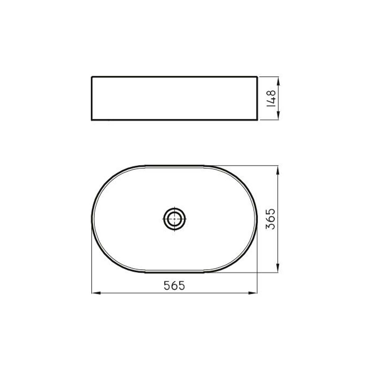 FERRUM MILOS BACHA OVAL LK385 MLS-BH-072-BL