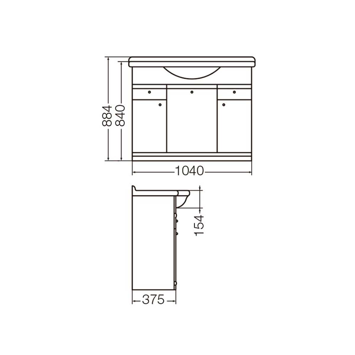 FERRUM MUEBLE LIMOGES 100 CM XMLA LIM-MB-004-BL