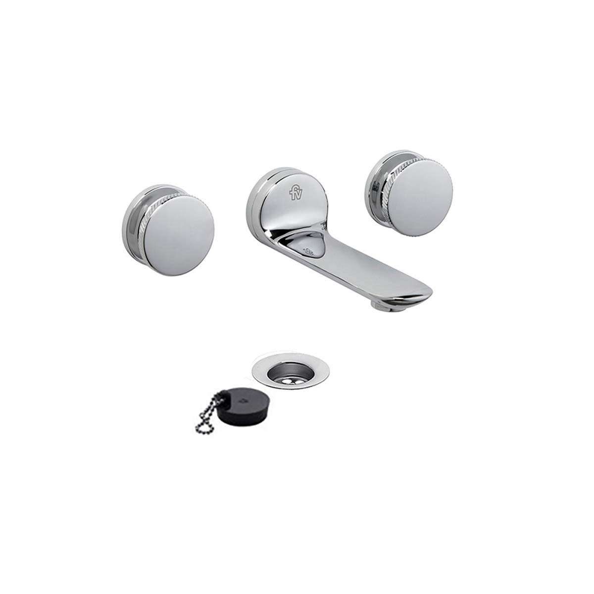 FV NUEVA 44 STOCK JUEGO DE LAVATORIO DE PARED 0203/44N-CR