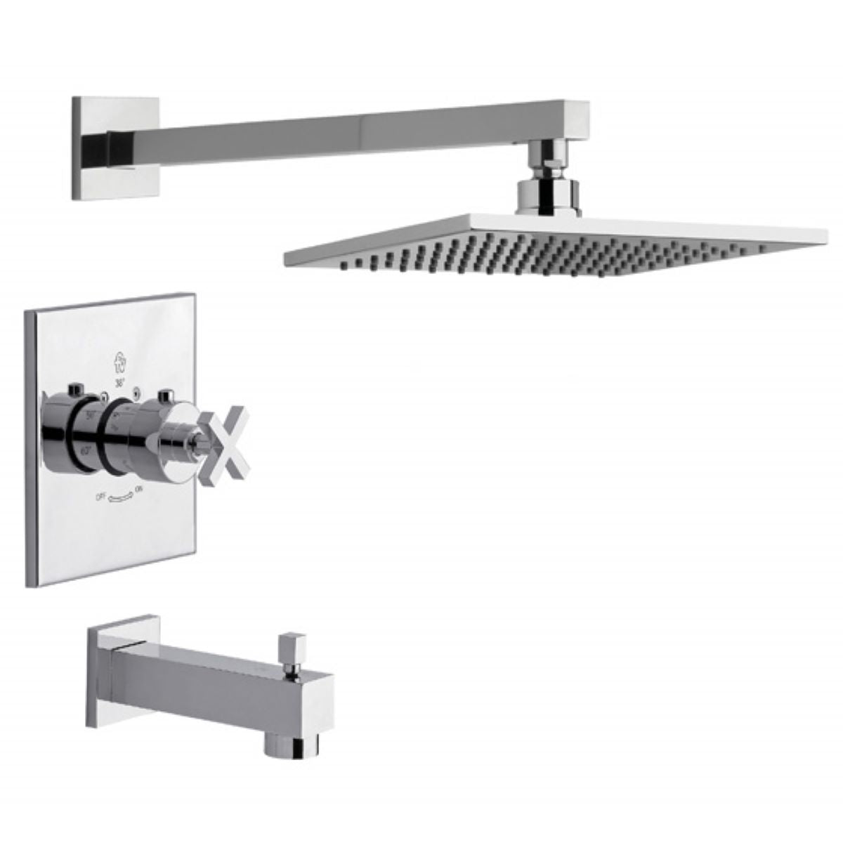 FV DOMINIC CONJUNTO DECORATIVO TERMOSTATICO 0216R/85-CR