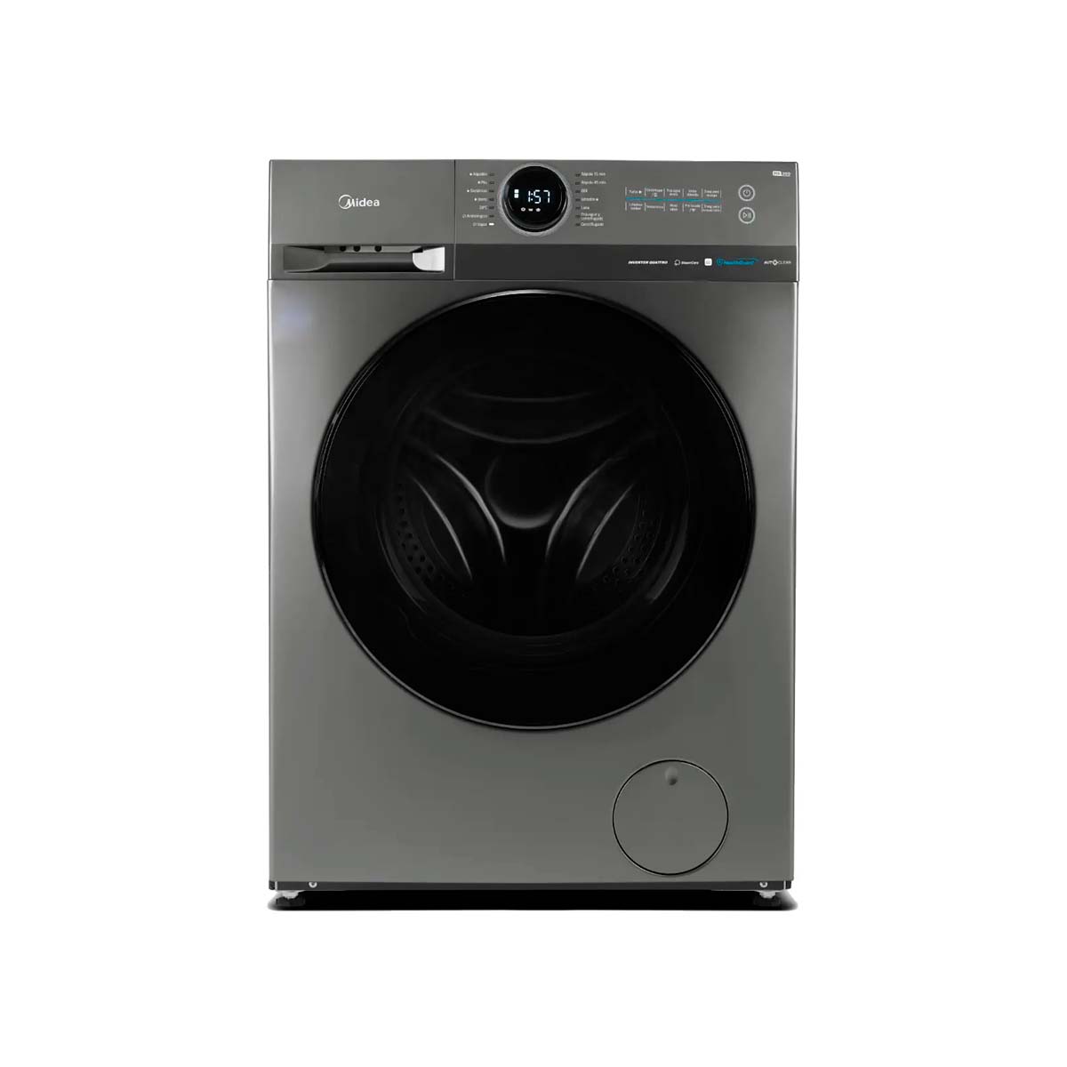 MIDEA HOGAR LAVARROPAS DIAL LUNAR INVERTER 11.5KG TITANIUM WIFI MF200W115WB/T-A1
