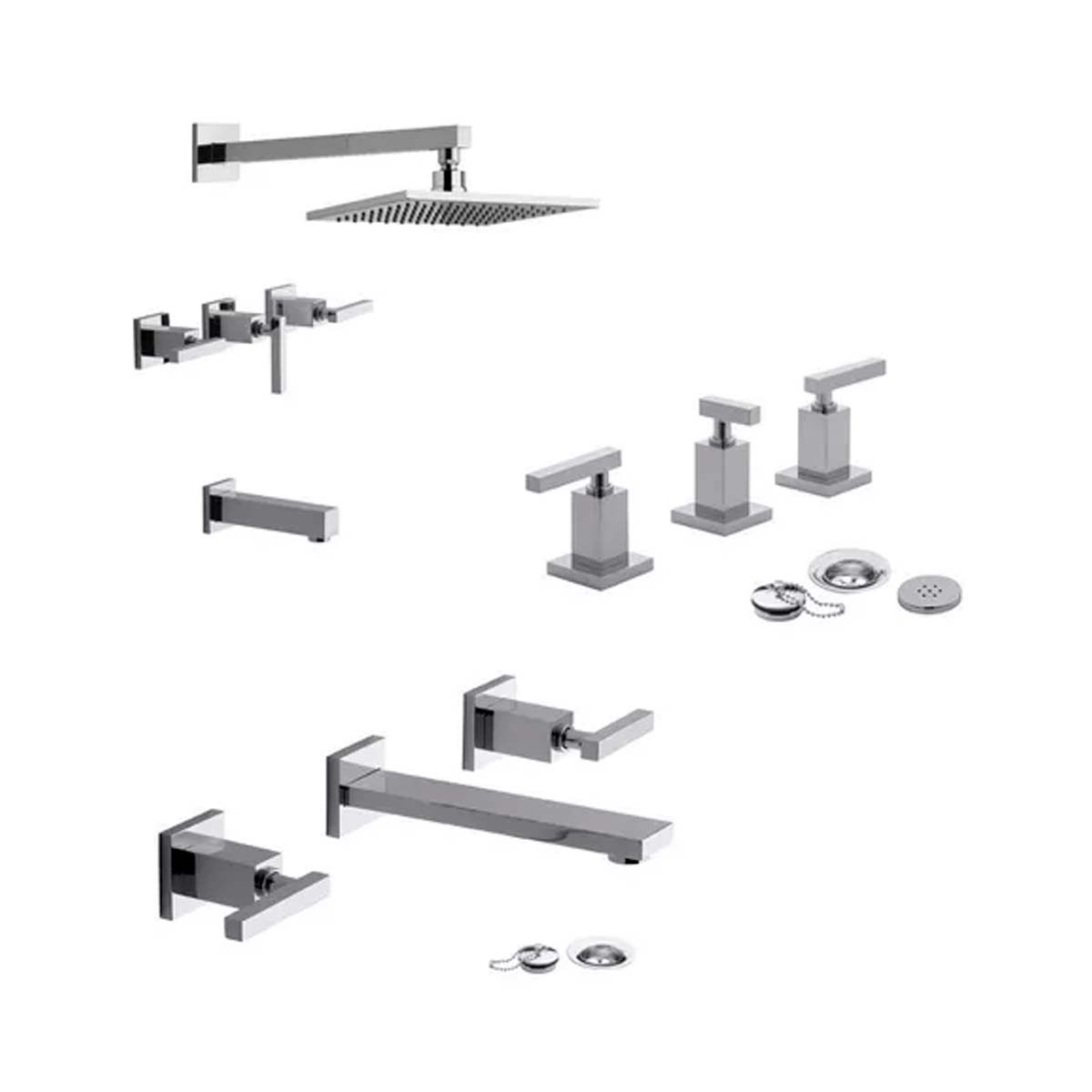 COMBO FV DOMINIC NEW LEVER DUCHA/BIDET/LAVATORIO PARED