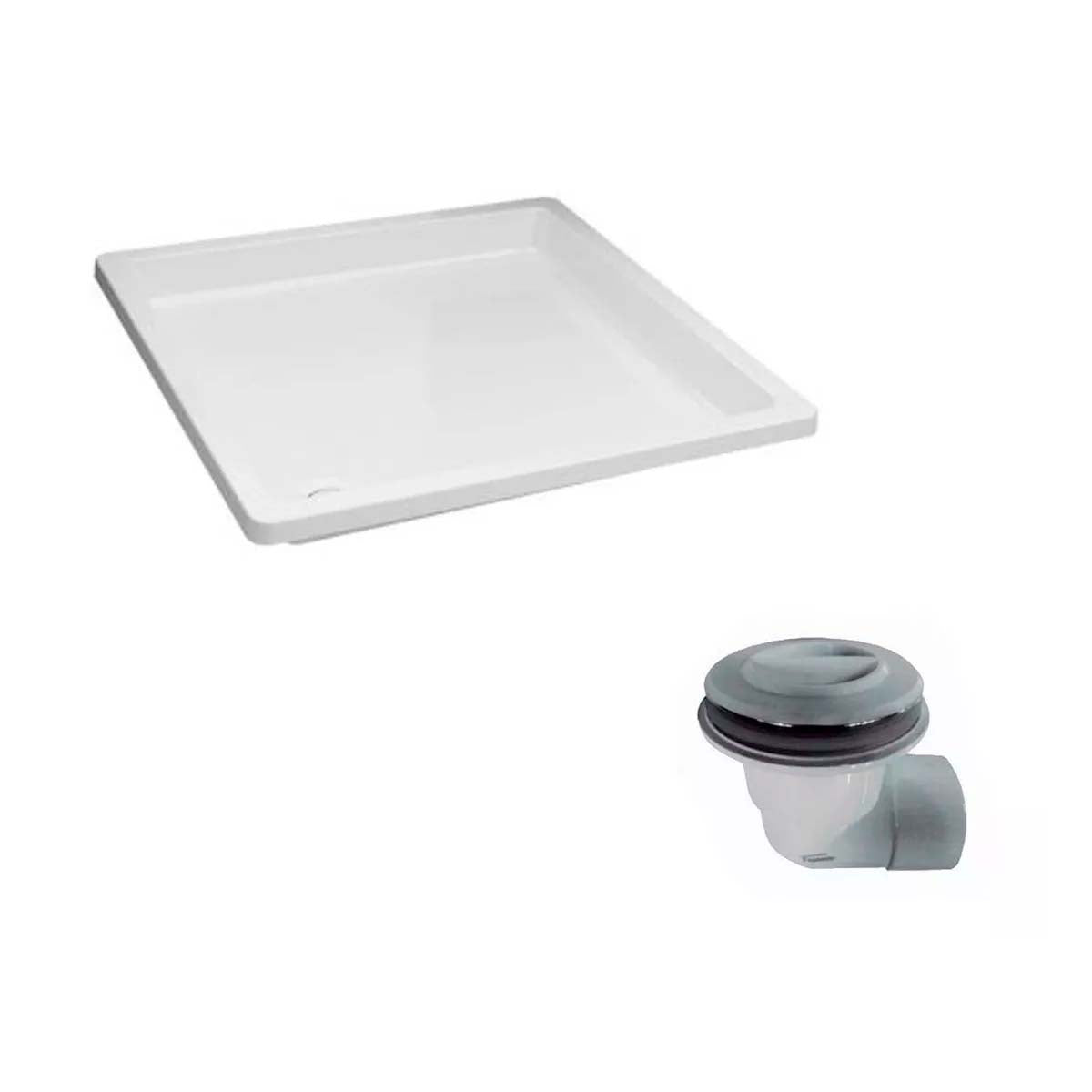 RECEPTACULO CUADRADO NIZA FERRUM RA90 B + SOPAPA VG014