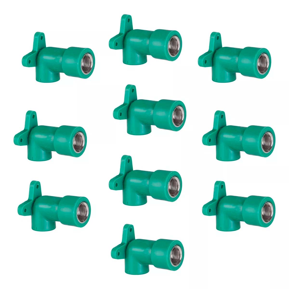 COMBO CODO ACQUA SYSTEM DEMA 90 C/BAS HEMBRA EXTRA LARGA X10 UNID