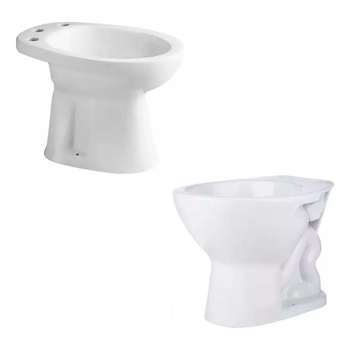 COMBO FERRUM ANDINA INODORO CORTO + BIDET 3 AGUJEROS