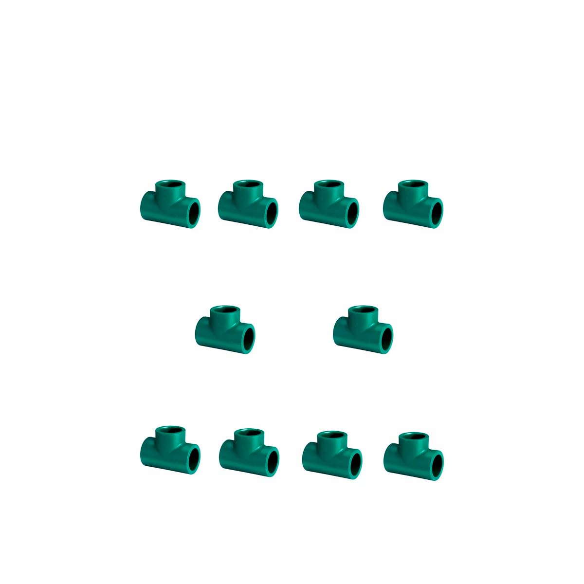 TEE NORMAL ACQUA SYSTEM DEMA 32MM 10 UNIDADES