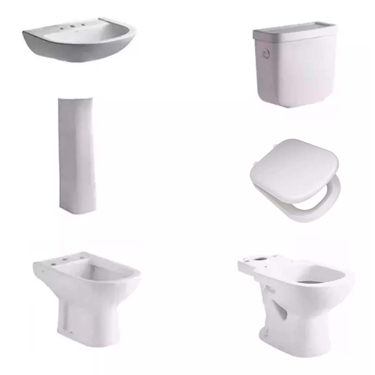 JUEGO COMPLETO DE BAÑO BARI FERRUM 3 AGUJEROS