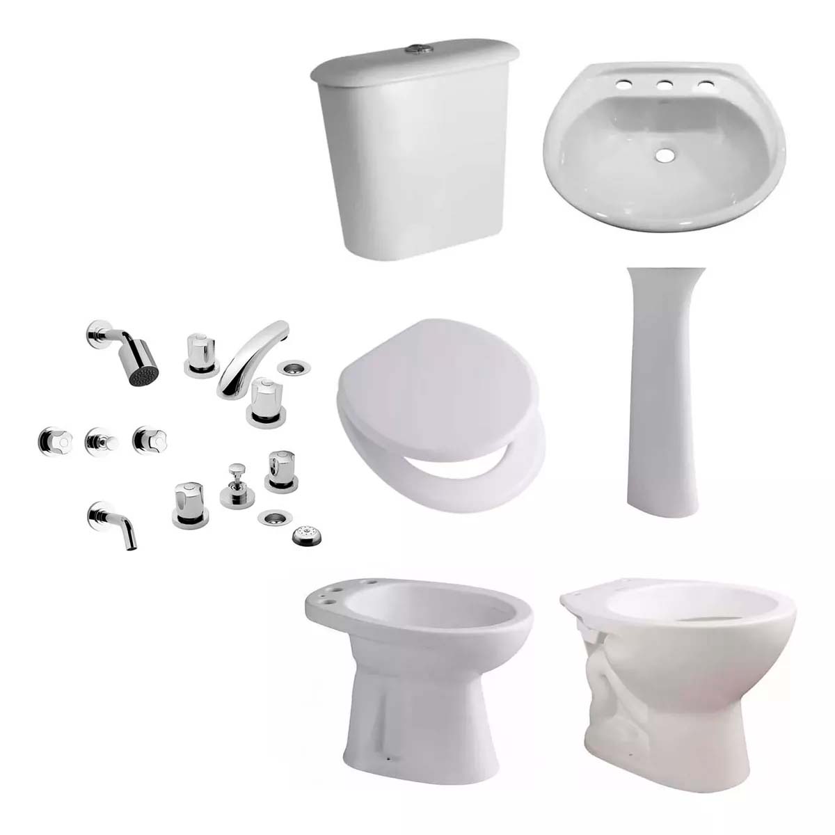 JUEGO DE BAÑO ASIENTO TFX ANDINA FERRUM GRIFERIAS PAMPA FV