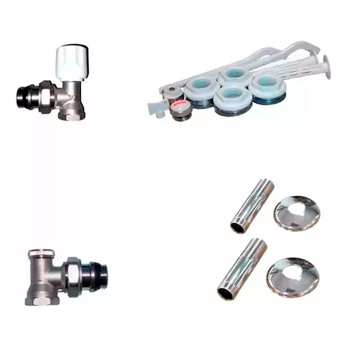 KIT COMPLETO PARA INSTALACION DE RADIADORES BLANCO PEISA