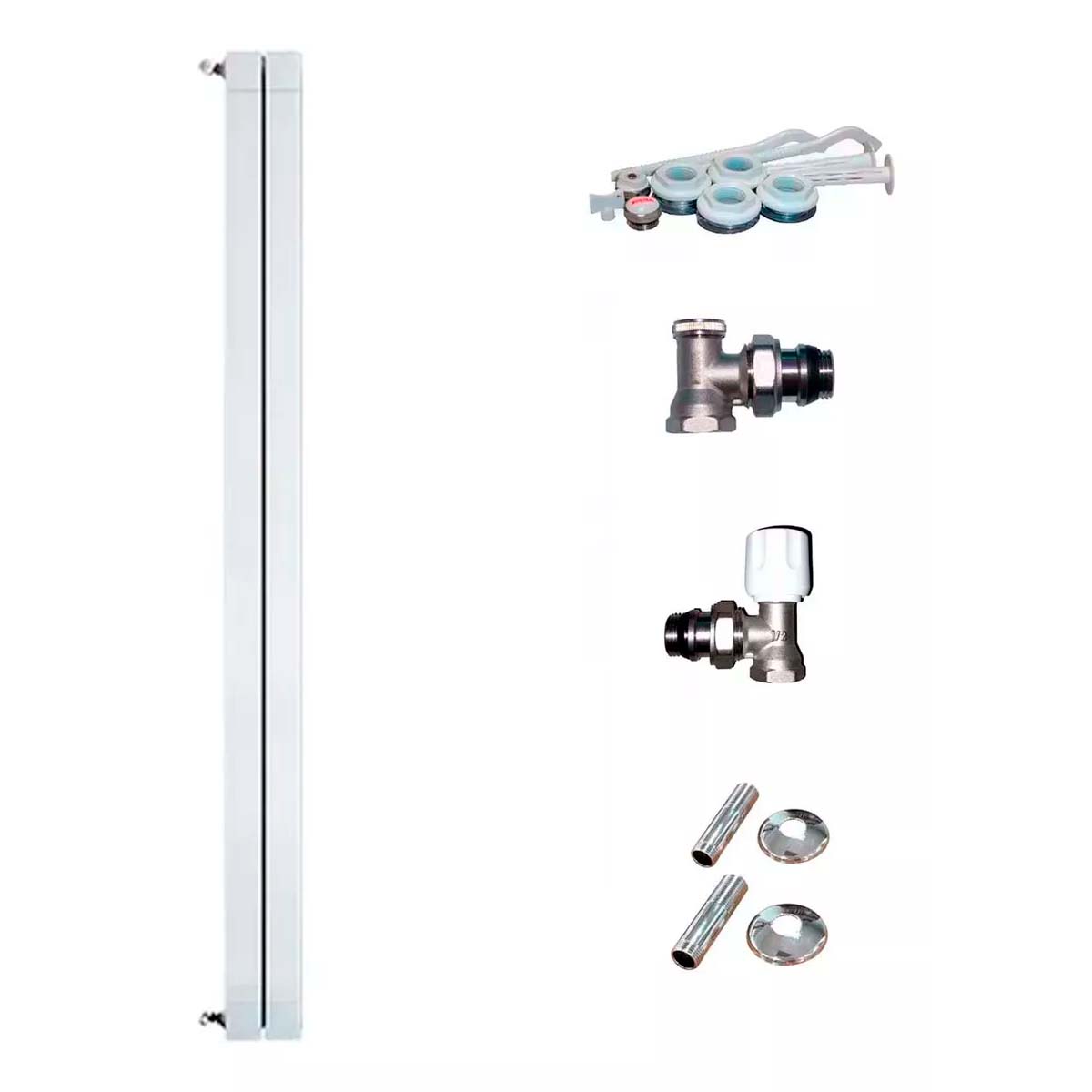 RADIADOR BROEN PLUS 2000 2 ELEMENTOS KIT INSTALACIÓN PEISA