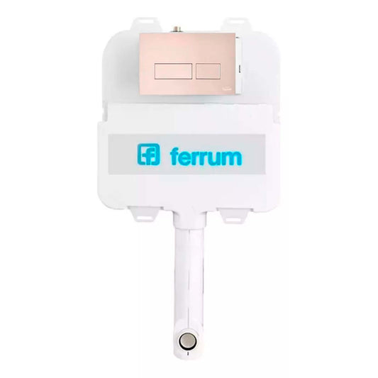 DEPÓSITO EMBUTIR FERRUM D92TE + TAPA DOBLE TECLA VTA51-PE