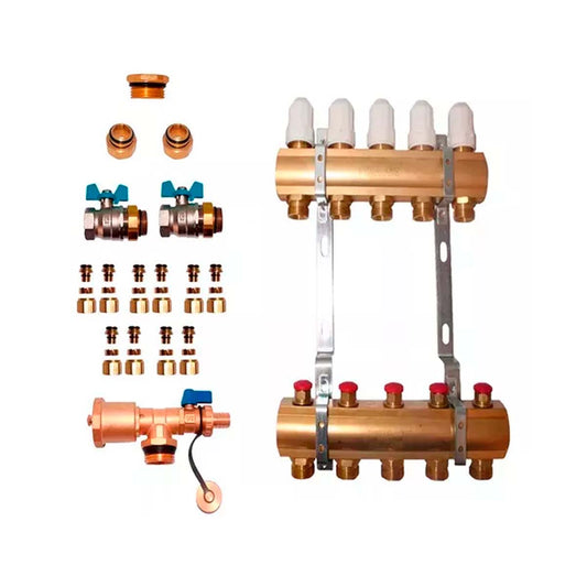 COLECTOR 5 VIAS TERMOSTATICO MAS ACCESORIOS PARA INSTALACION OFITT PEISA