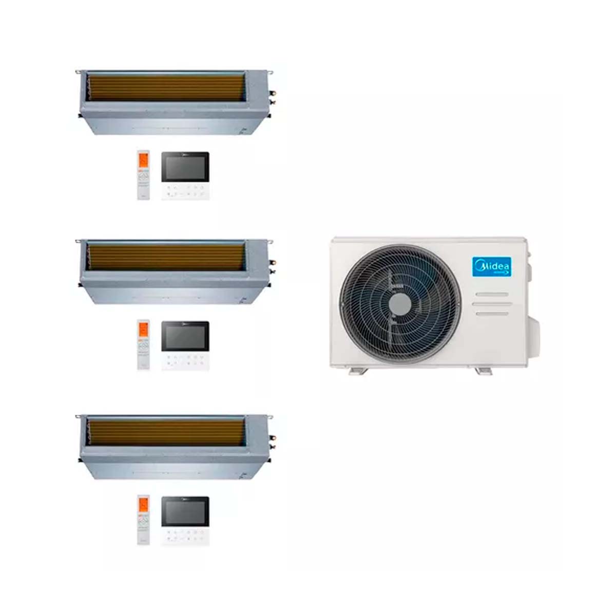 MIDEA AIRE MULTISPLIT INVERTER SMART 27K+9+12+12 DUCTADO