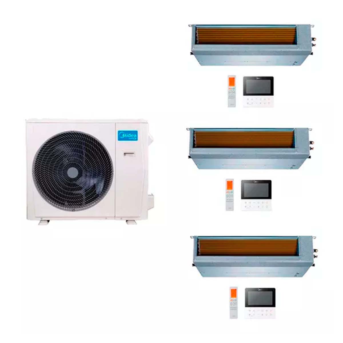 MIDEA AIRE MULTISPLIT INVERTER SMART 36K+9+12+12 DUCTADO