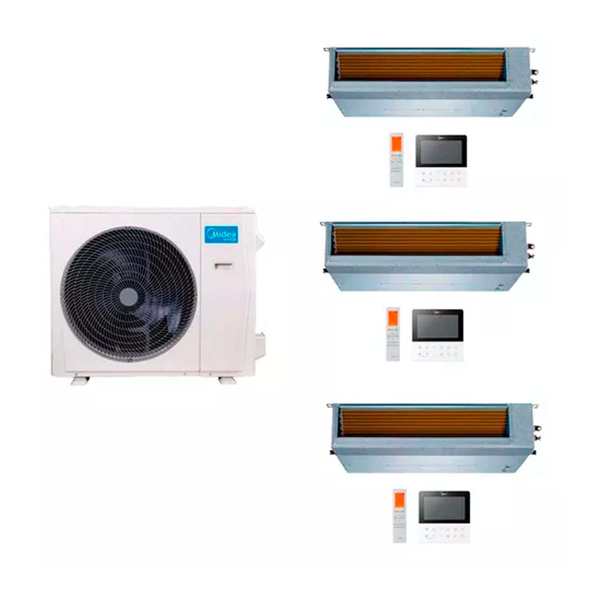 MIDEA AIRE MULTISPLIT INVERTER SMART 36K+9+12+18 DUCTADO