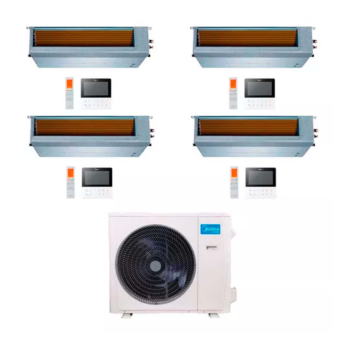 MIDEA AIRE MULTISPLIT INVERTER SMART 36K+9+9+12+18 DUCTADO