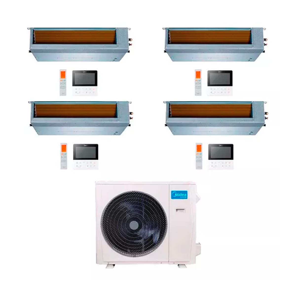 MIDEA AIRE MULTISPLIT INVERTER SMART 36K+9+12+12+24 DUCTADO