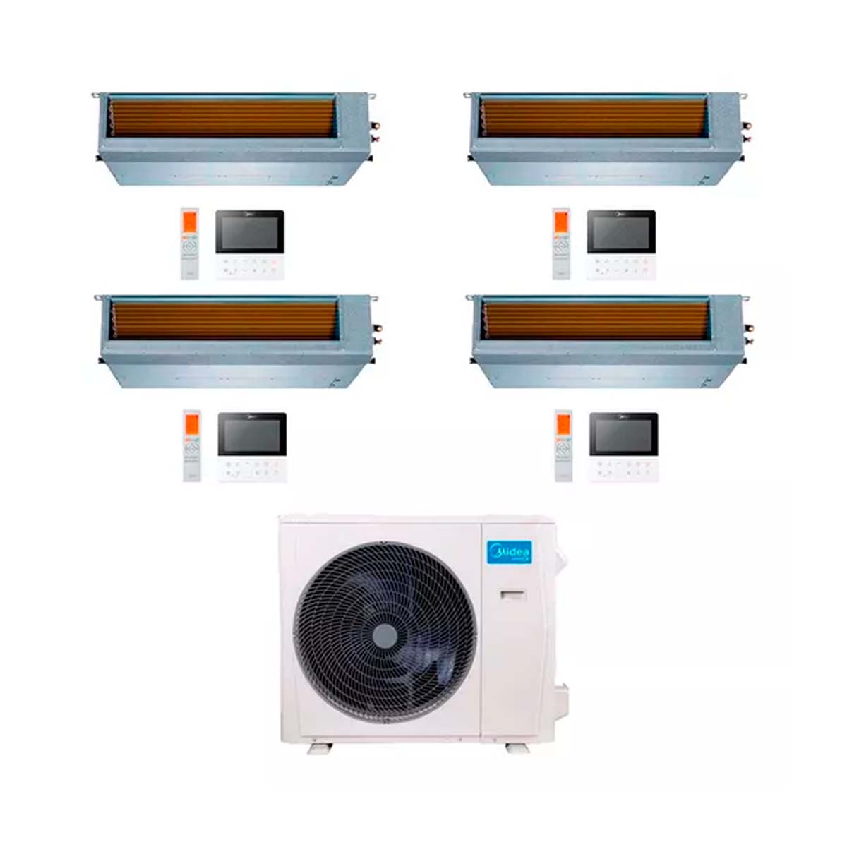 MIDEA AIRE MULTISPLIT INVERTER SMART 36K+9+12+12+12 DUCTADO