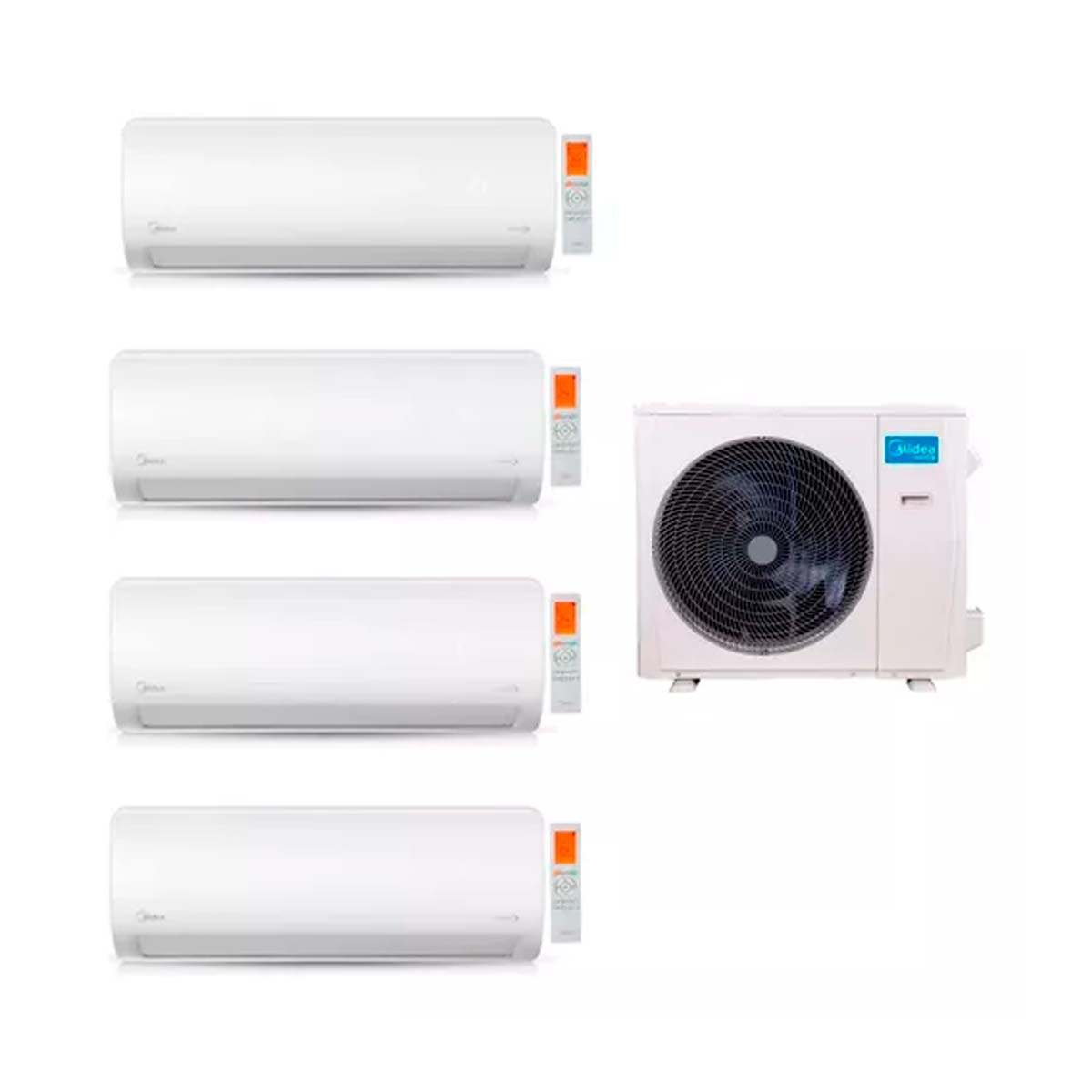 MIDEA AIRE MULTISPLIT INVERTER SMART 42K+9+9+9+24 PARED