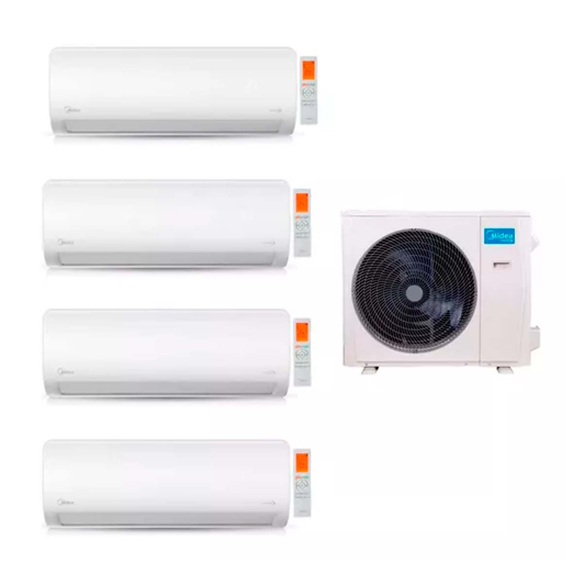 MIDEA AIRE MULTISPLIT INVERTER SMART 42K+9+12+18+18 PARED