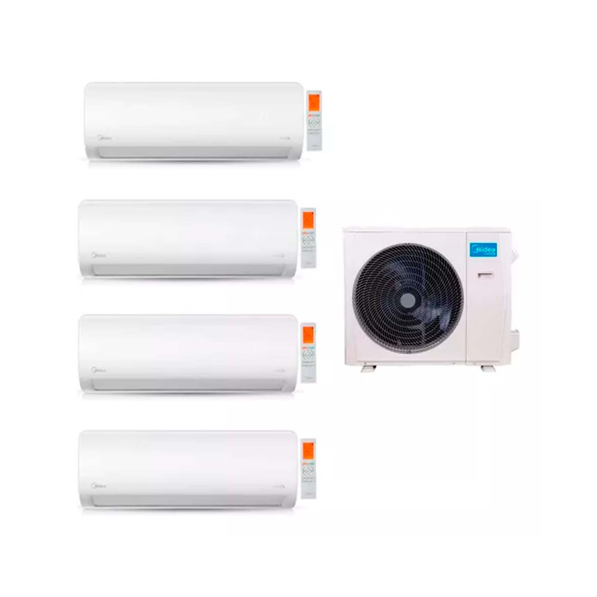 MIDEA AIRE MULTISPLIT INVERTER SMART 42K+12+12+12+24 PARED