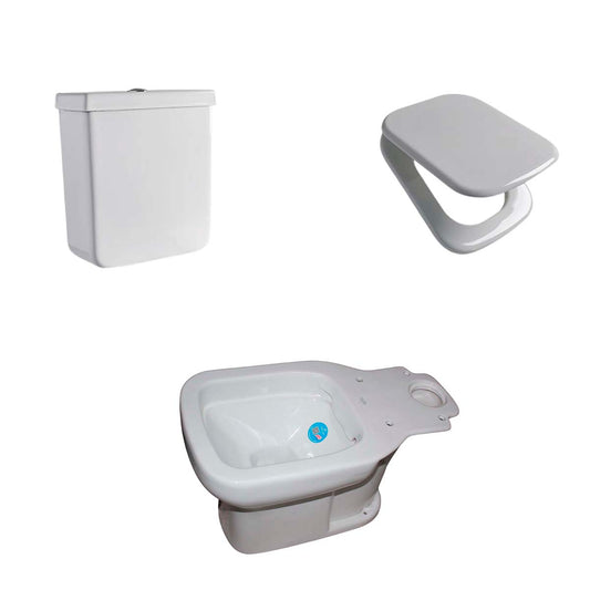 COMBO INODORO LARGO FERRUM LIMAY DEPOSITO Y ASIENTO TYXMC