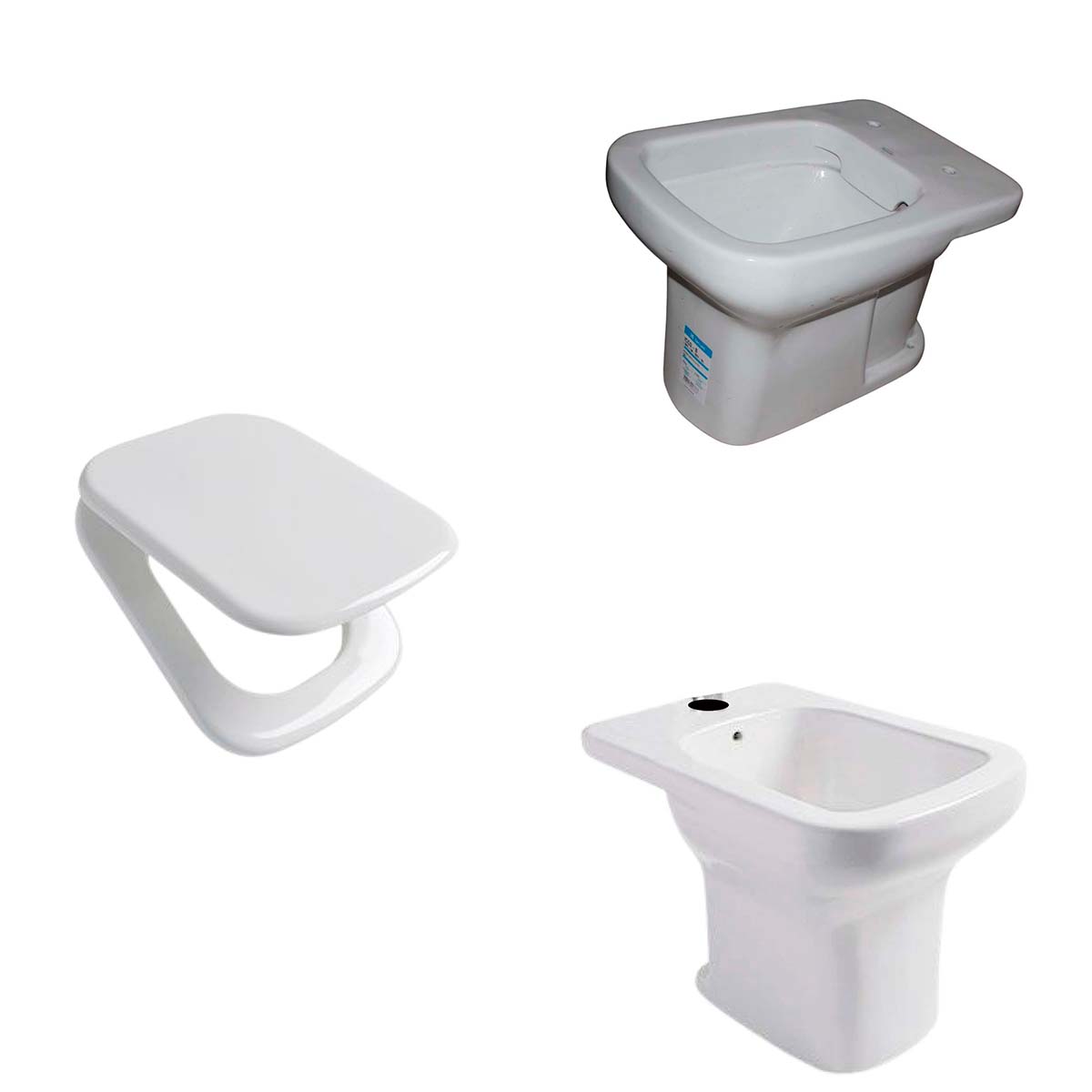 COMBO INODORO CORTO ICCQ FERRUM LIMAY BIDE Y ASIENTO