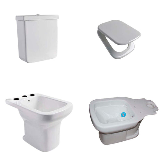 COMBO INODORO LARGO LIMAY FERRUM DEPOSITO BIDE 3 AGUJ. TAPA