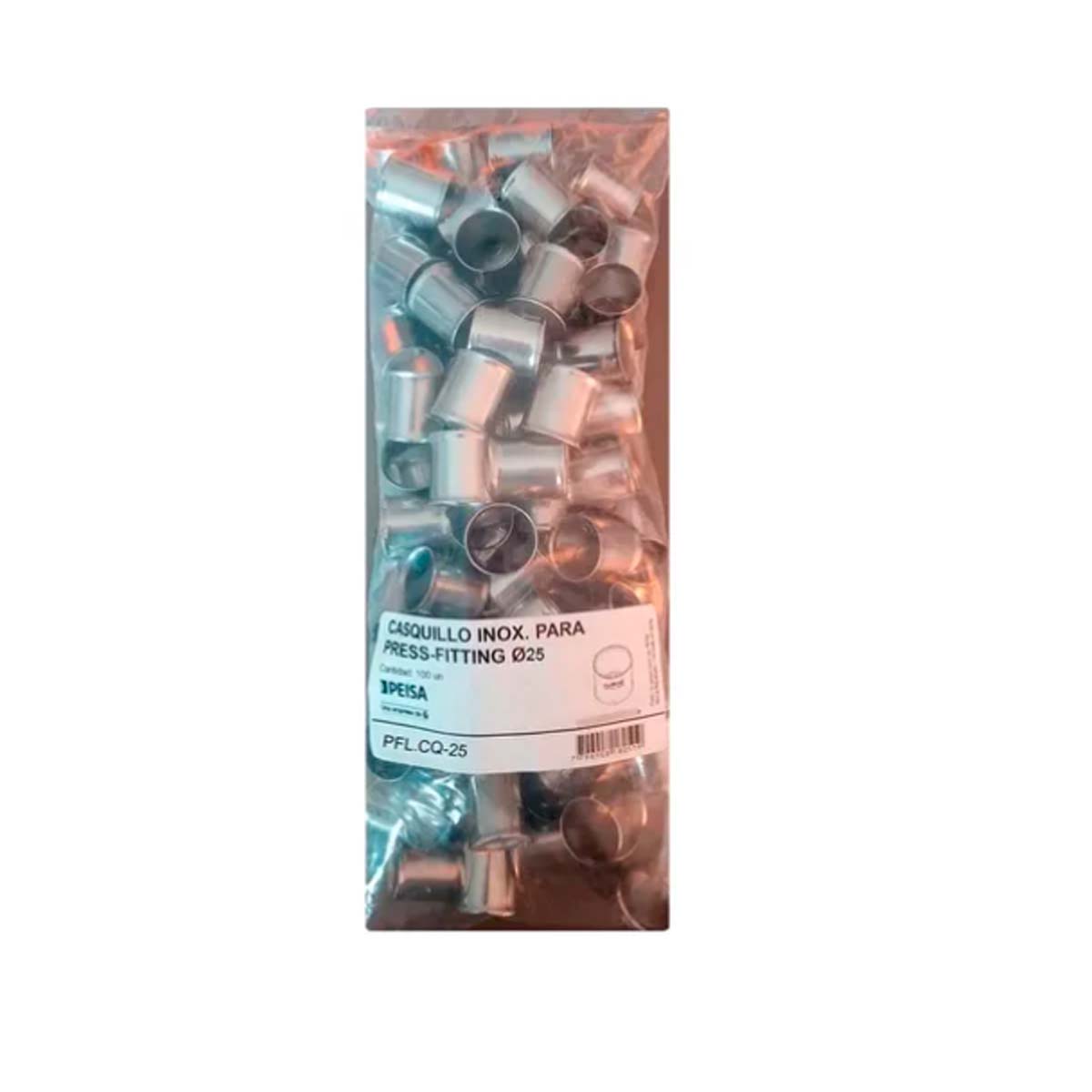 CASQUILLO INOX. OFITT L PEISA PARA PRESS-FITTING 25 X 100 UNIDADES