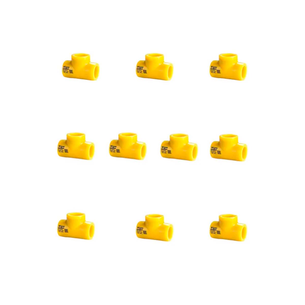 TEE NORMAL SIGAS DEMA DE 20MM 10 UNIDADES