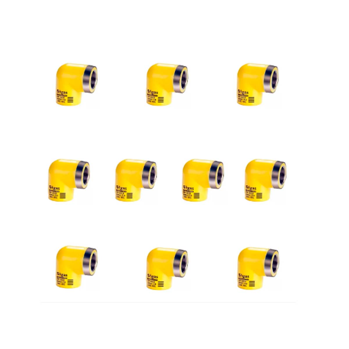 CODO 90° CON ROSCA SIGAS DEMA 25 X RH 3/4 10 UNIDADES