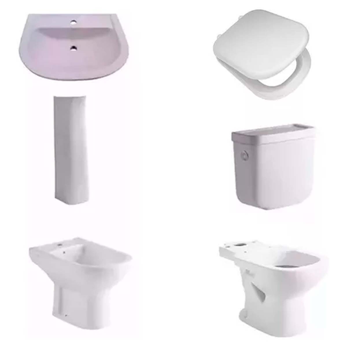 JUEGO COMPLETO DE BAÑO BARI FERRUM 1 AGUJERO TKSP