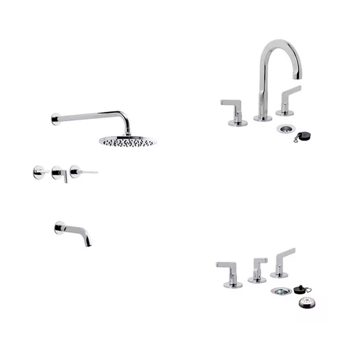 SET DE GRIFERIA PARA BAÑO ARRAYAN FV