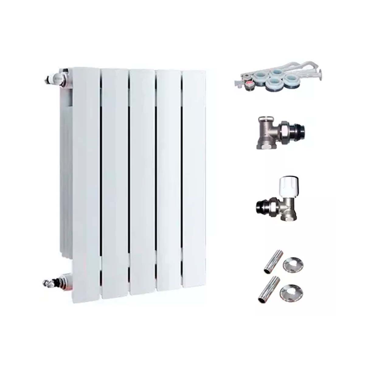 RADIADOR BROEN 600 BL 5 ELEMENTOS KIT DE INSTALACIÓN PEISA