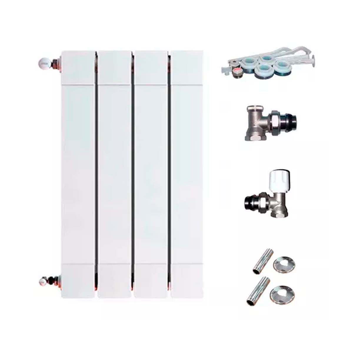 RADIADOR BROEN PLUS 200 4 ELEMENTOS KIT INSTALACIÓN PEISA