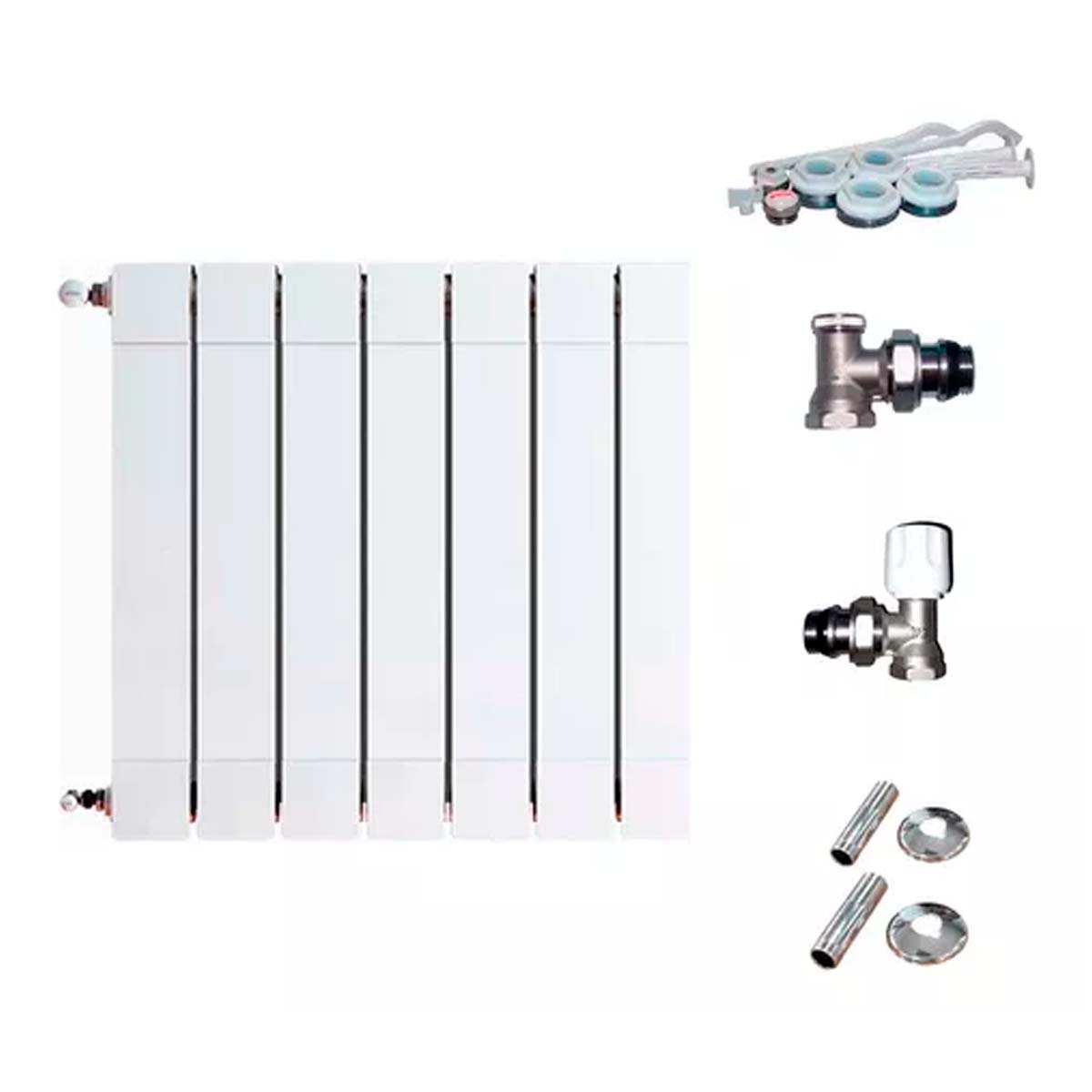 RADIADOR BROEN PLUS 800 7 ELEMENTOS KIT INSTALACIÓN PEISA