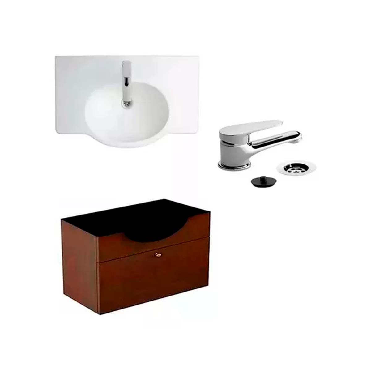 MUEBLE 64CM VENECIA LAVATORIO FERRUM GRIFERIA M4 FV