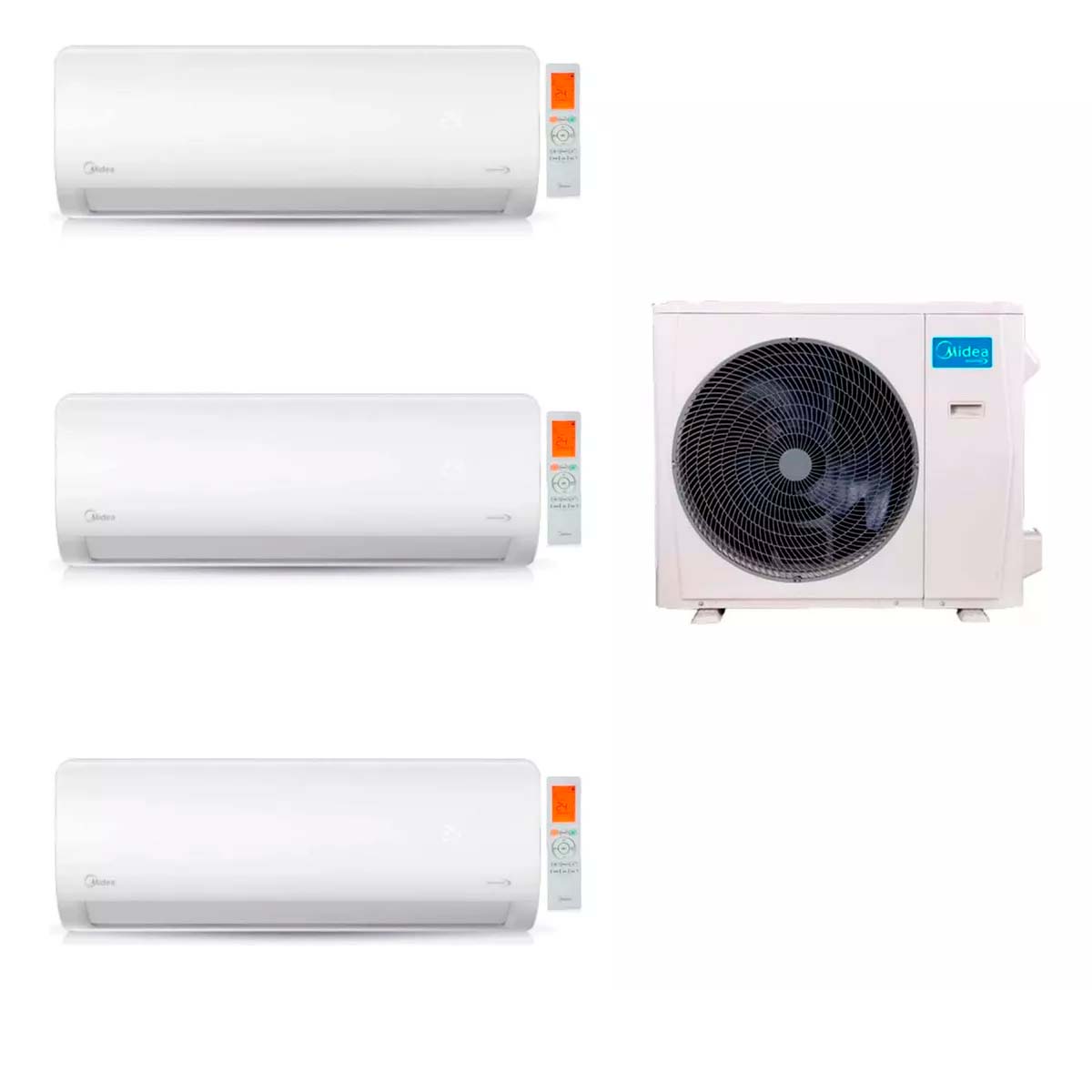 MIDEA AIRE MULTISPLIT INVERTER SMART 42K+9+9+24 PARED