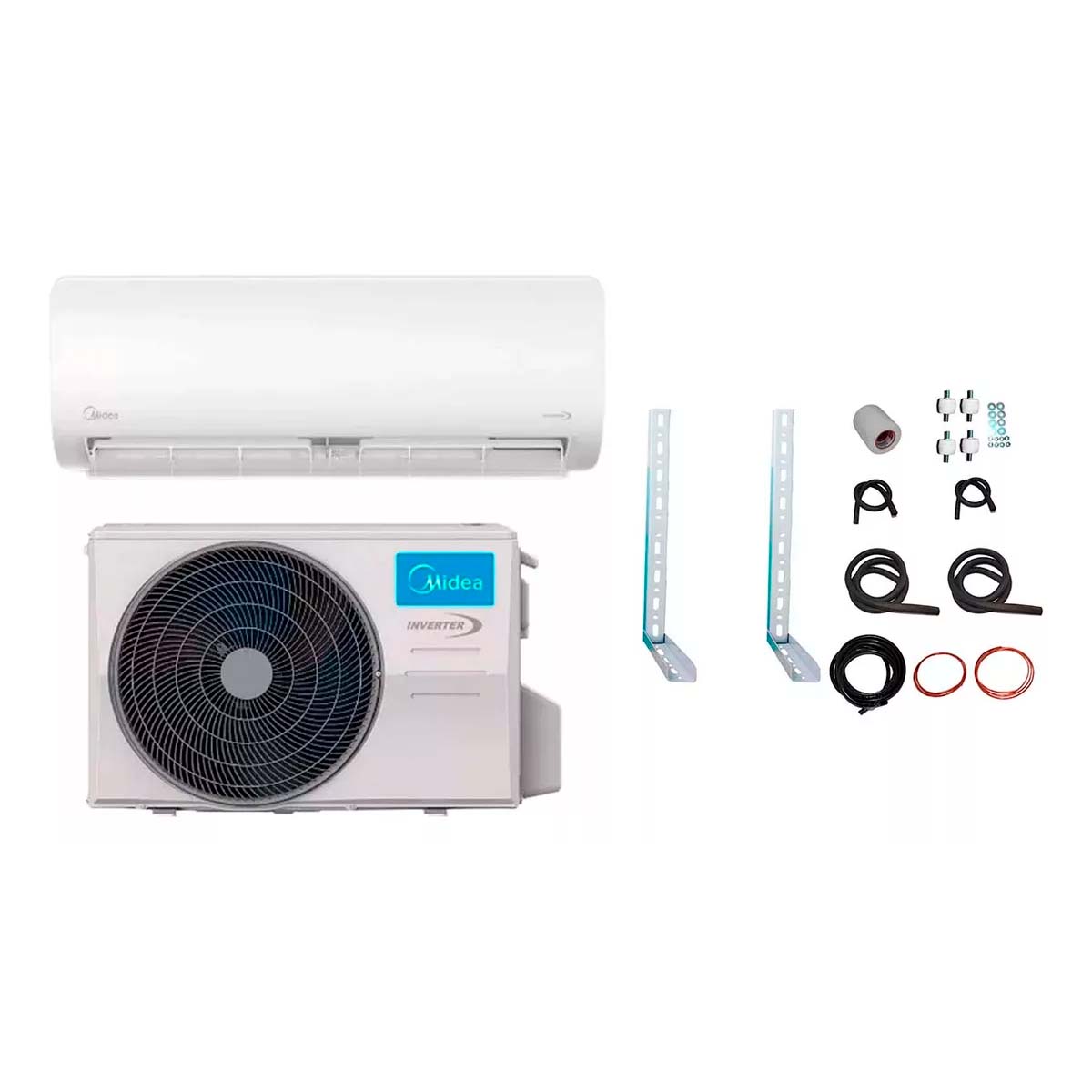 AIRE ACONDICIONADO INVERTER 7525 MIDEA Y KIT DE INSTALACION