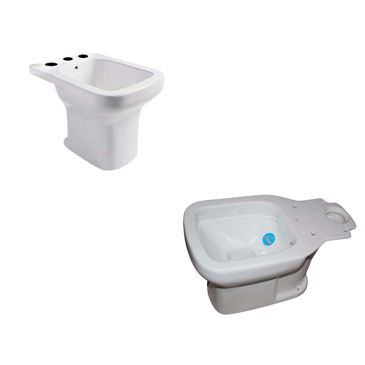 INODORO LARGO 4.5L ICLQ-B Y BIDE 3 AGUJEROS LIMAY FERRUM