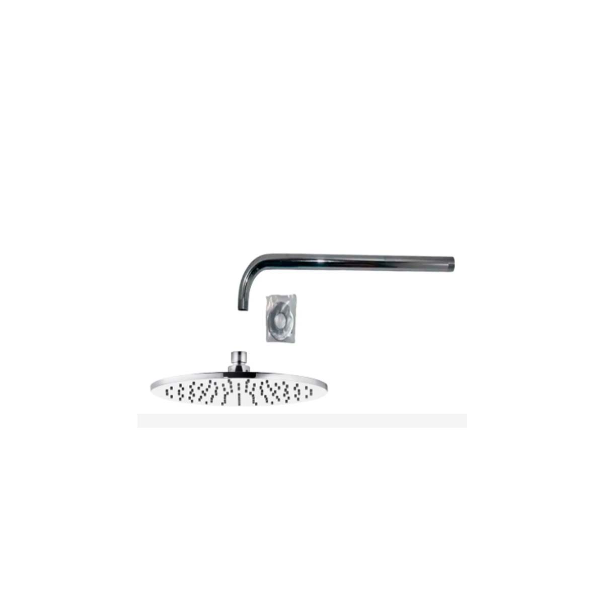 Ducha Artic Metalica 250mm Redond Y Brazo Ducha Libby 400 Fv