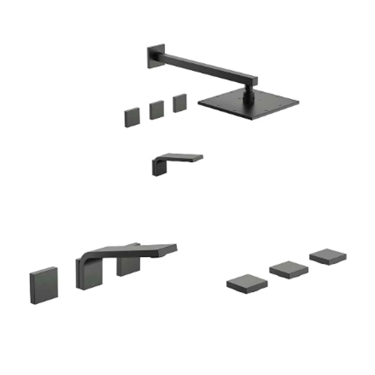 SET DE GRIFERIA CHALTEN FV DUCHA LAVATORIO BIDE