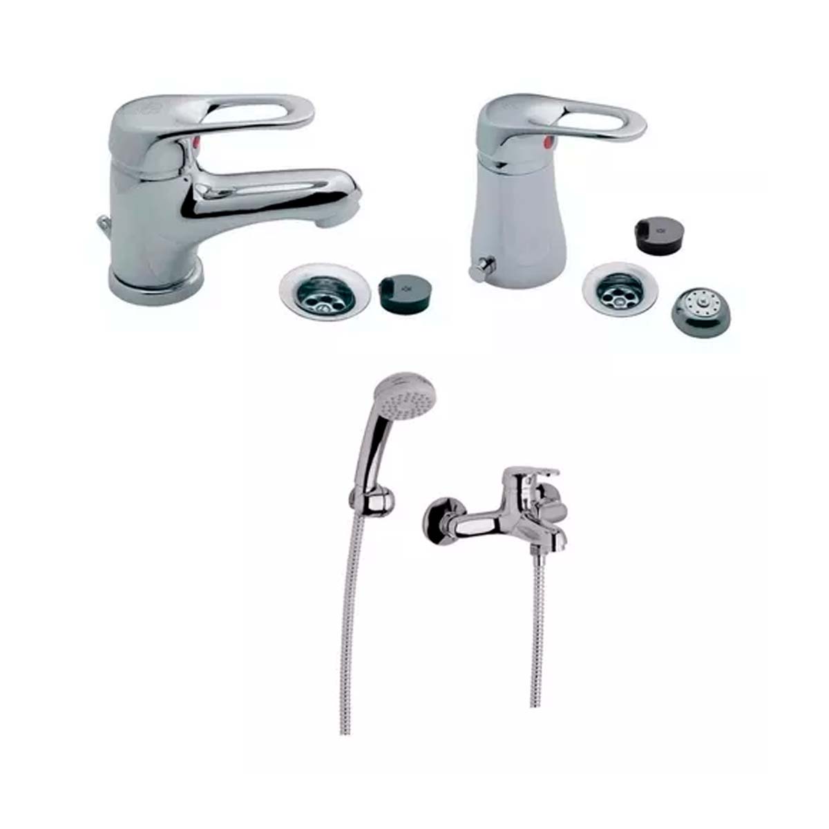 COMBO GRIFERIA COMBO FV ARIZONA BAÑO MONOCOMANDO B1