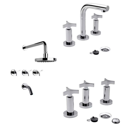 COMBO GRIFERIA FV TRIADES LAVATORIO+DUCHA+BIDÉ