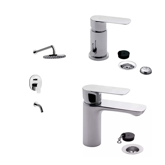 COMBO GRIFERIA BAÑO COTY FV  DUCHA. BIDET Y LAVATORIO BAJO