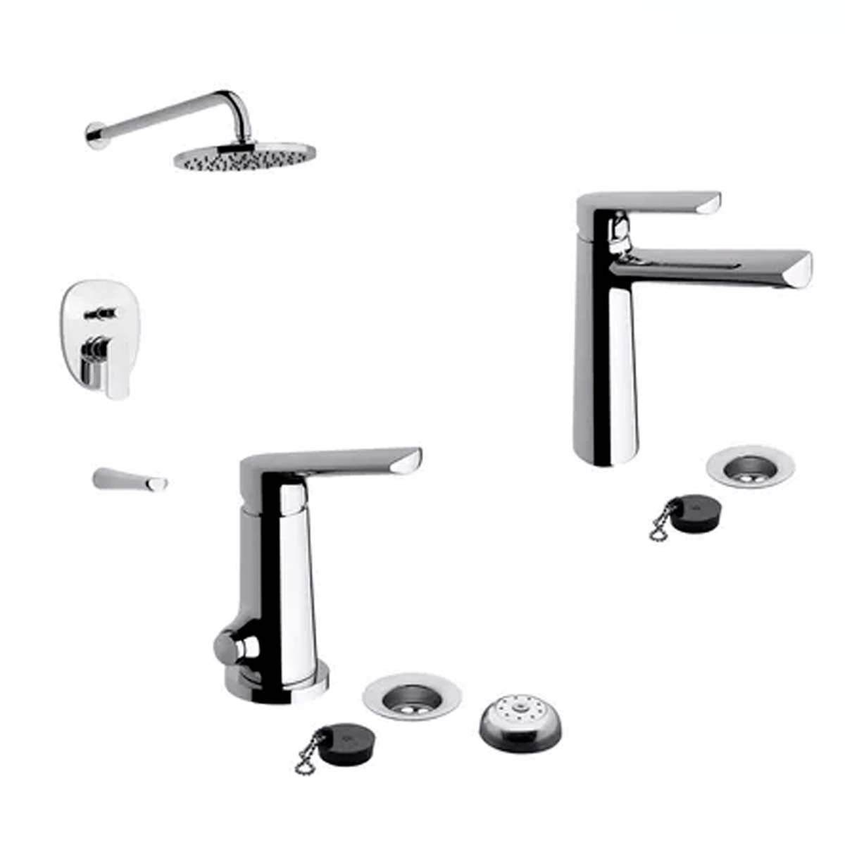COMBO GRIFERIA FV AROMO LAVATORIO + BIDET + DUCHA MONOCOMAN