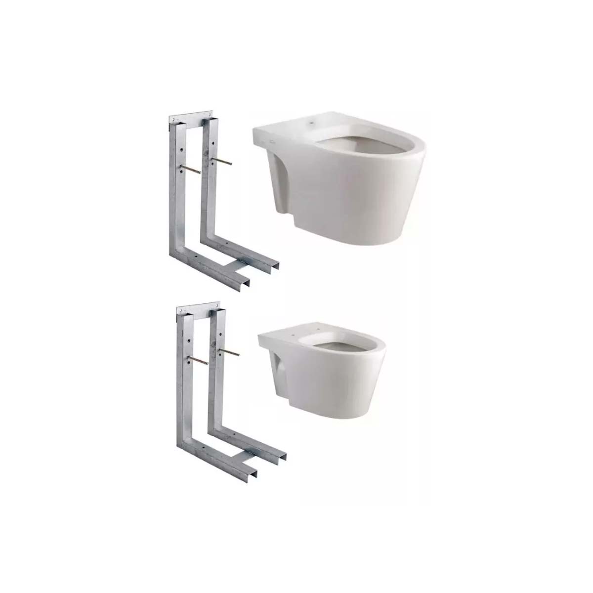 BIDÉ BHP1J+INODORO IHPJ BLANCO COLGAR FERRUM MARINA+SOPORTES